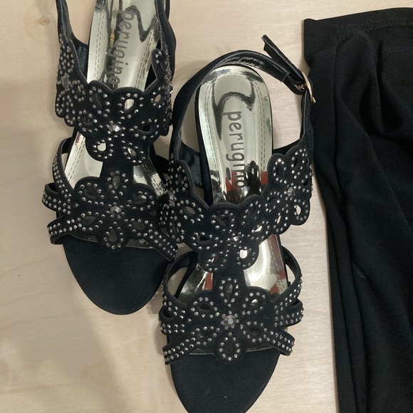 Black rhinestone dress shoes - Picture 3 of 3